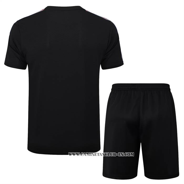 Chandal del Manchester United 25-26 Manga Corta Negro - Pantalon Corto